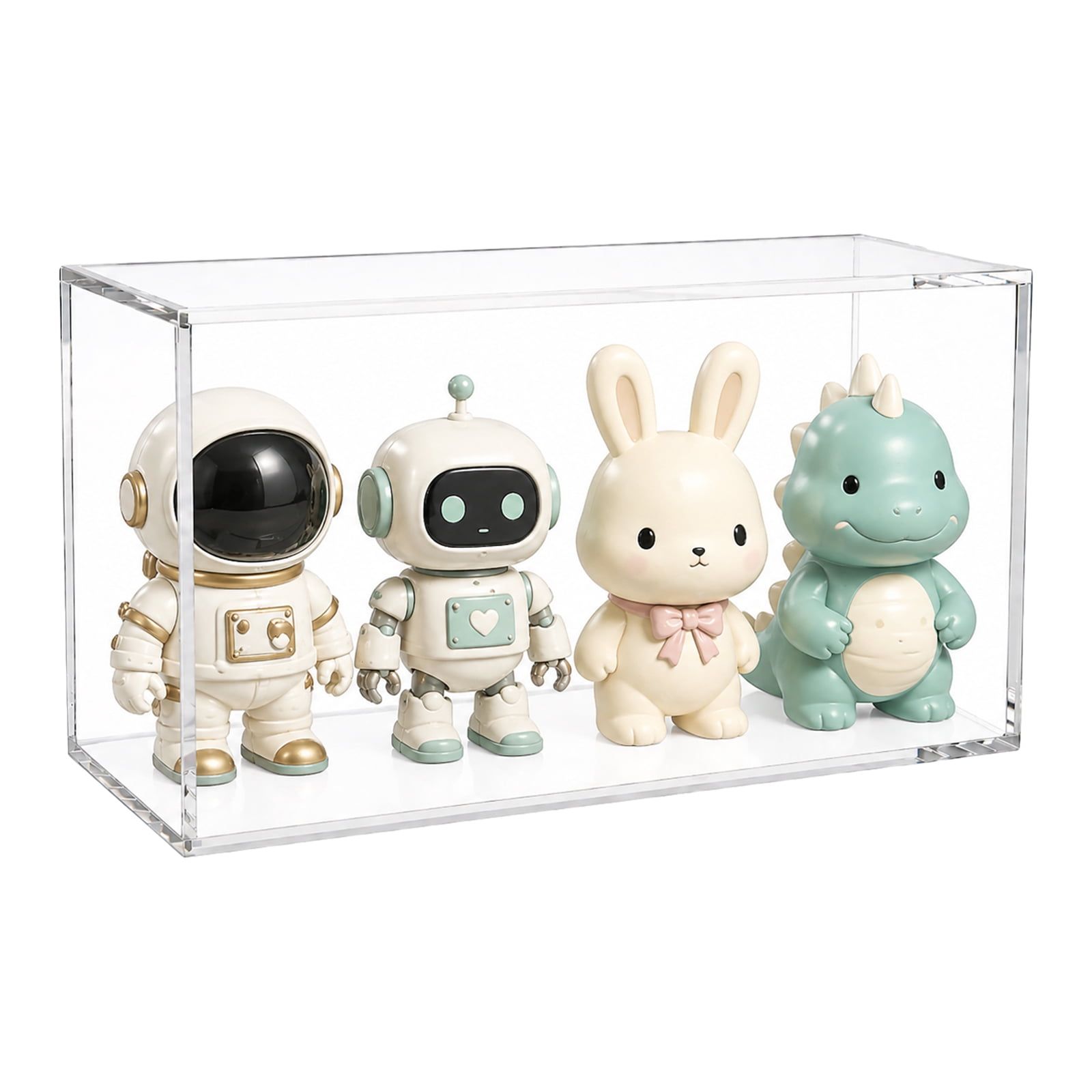 SPC Protector Case, Acrylic Display Case with Metal-gripping Lid, Clear Dustproof & Waterproof Collectible Storage Box, Compatible with Super-Premium Collection Box