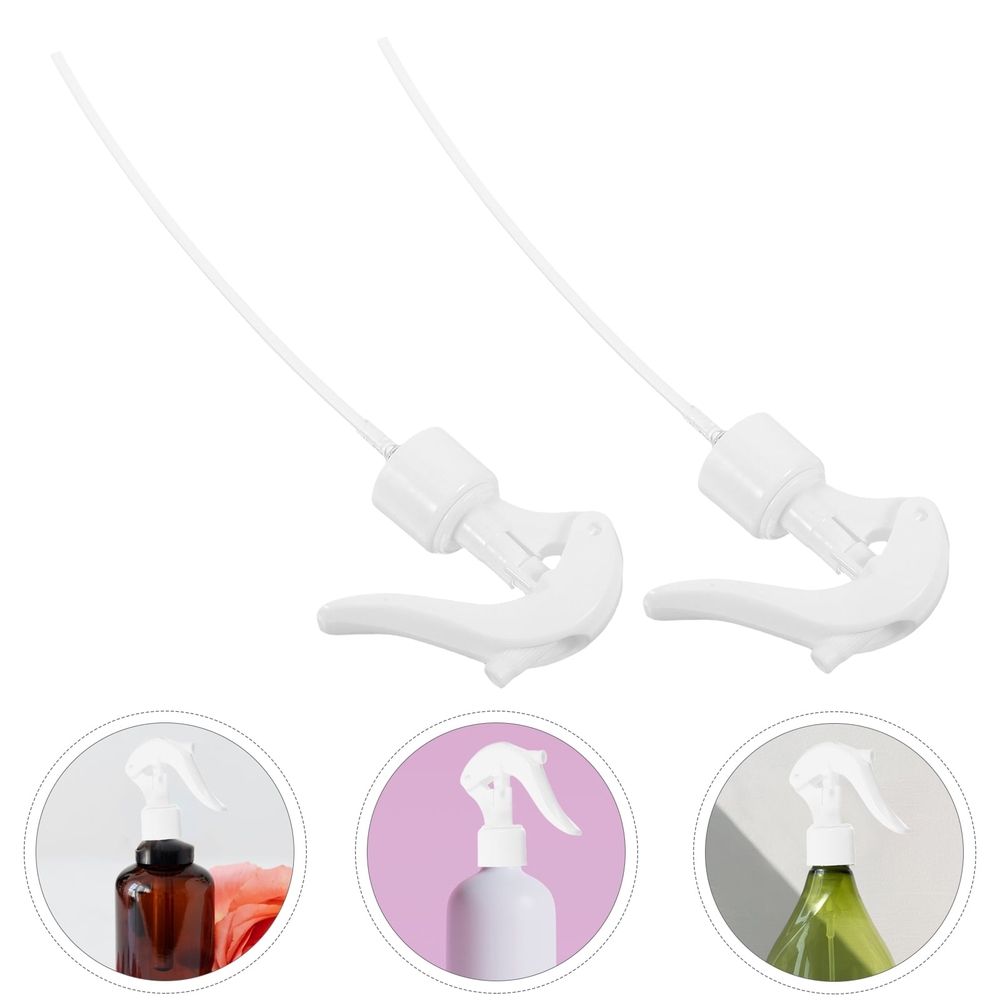 Car Owners 12Pcs White Trigger Spray Nozzles for Car Detail and Water Cans with Plastic Material