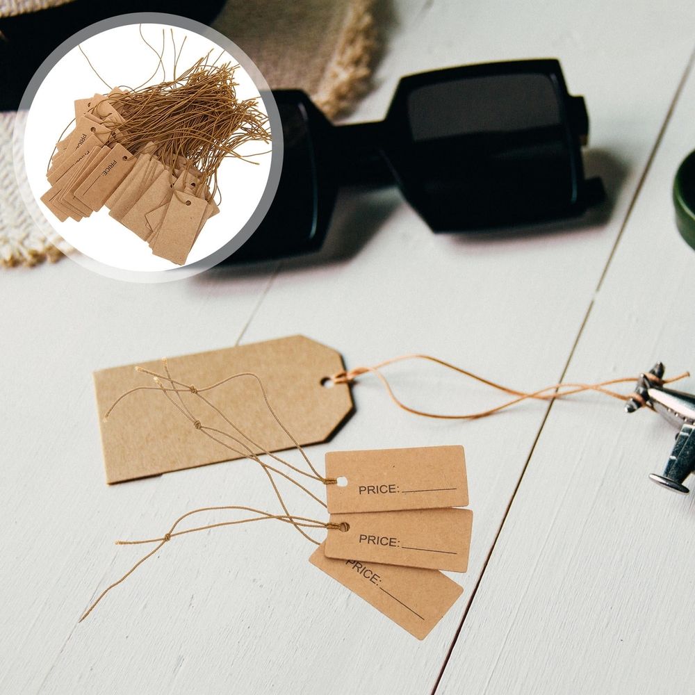100Pcs Men's Jewelry Tags For Cloth Paper Labels