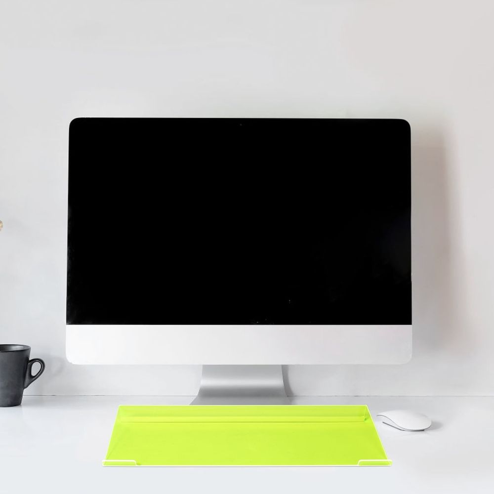Ergonomic Acrylic Keyboard Riser for Computer Desk, Assorted Colors, Reduces Wrist and Arm Strain