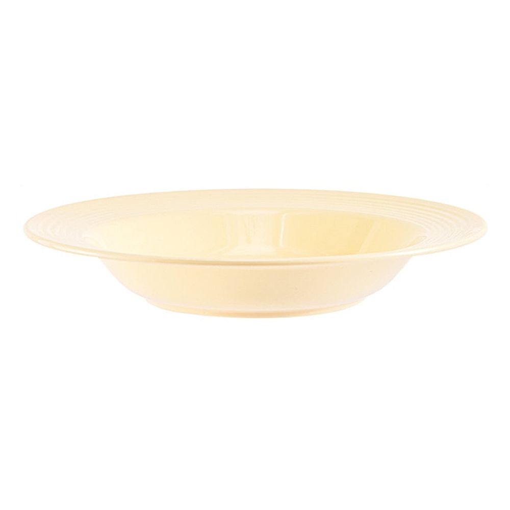 Wide-Rim Pasta Bowl, Plastic Shallow Bowl, Modern Restaurant-Style Dinnerware for Pasta, Salad & Balanced Meals, Dishwasher & Microwave Safe