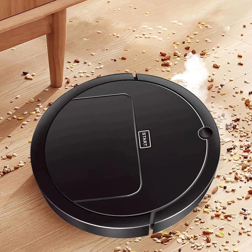 Intelligent Sweeping Robot Vacuum Cleaner - 3-in-1 Vacuum Cleaner with Wireless Rechargeable, 1800pa High Power Suction with Low Noise Design Vacuum Sweeping Mopping