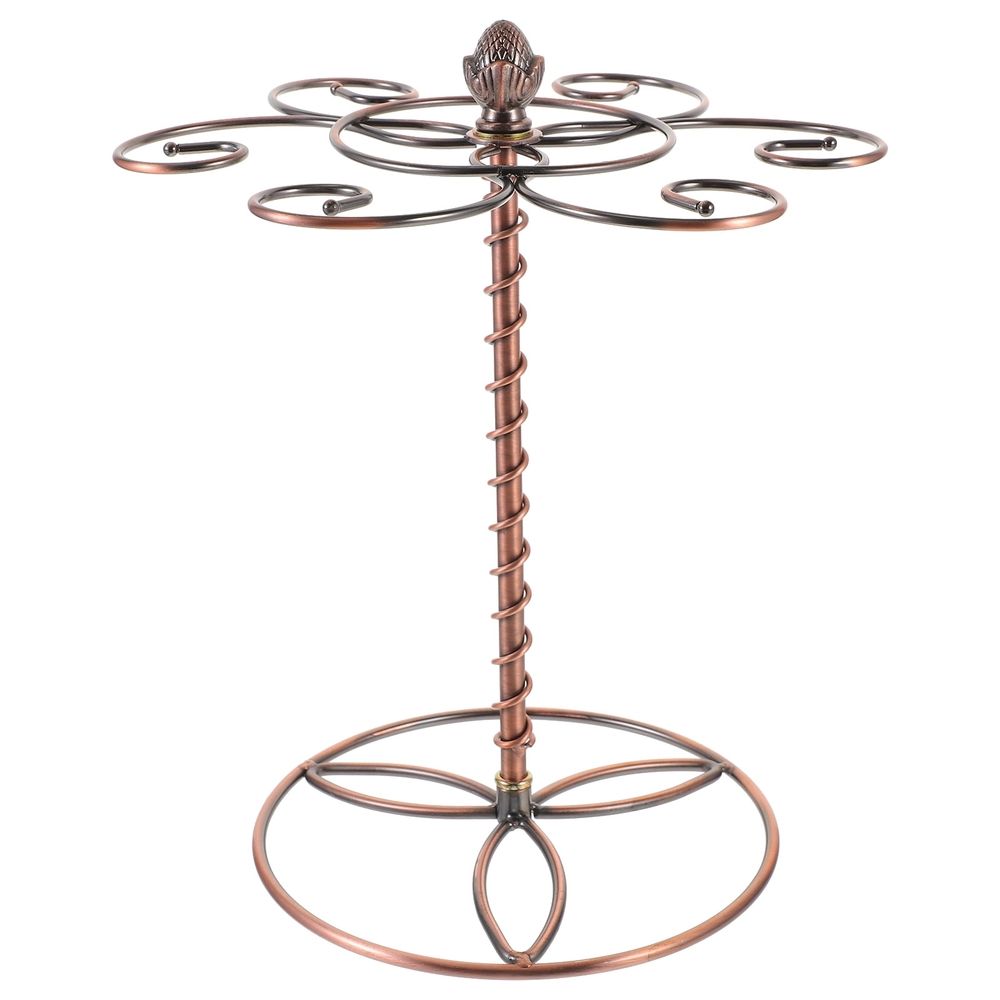 Tabletop Wine Glass Rack Holder Iron Hanging Display Stand for Wine Cups and Glasses