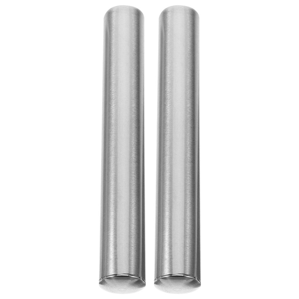 2Pcs Stainless Steel Toilet Brush Pole Handle Replacement Compatible with Various Brush Heads