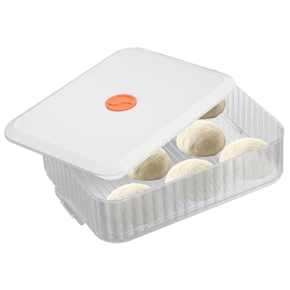 Pizza Dough Proofing Box, Stackable Pizza Dough Container W/Lid , Bread Fermentation Storage Boxes, Dough Rising Box