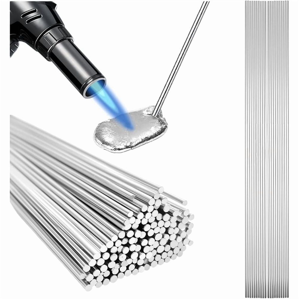 All-Position Aluminum Brazing Rods, 50-Piece Pack, Low-Melt for Welding