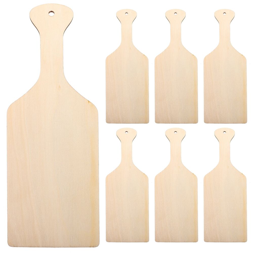 10pcs Mini Wooden Cutting Boards with Handles, Small Chopping Boards for Kitchen, Crafts, Unfinished Wood for Cooking and Crafting