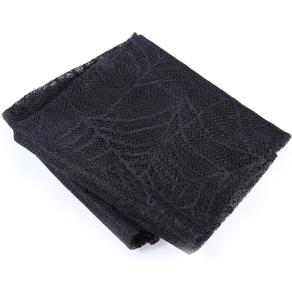 Black Polyester Halloween Tablecloth 122x244cm Spider Web Bat Design, Reusable Creepy Table Cover for Festivals and Spooky Decor