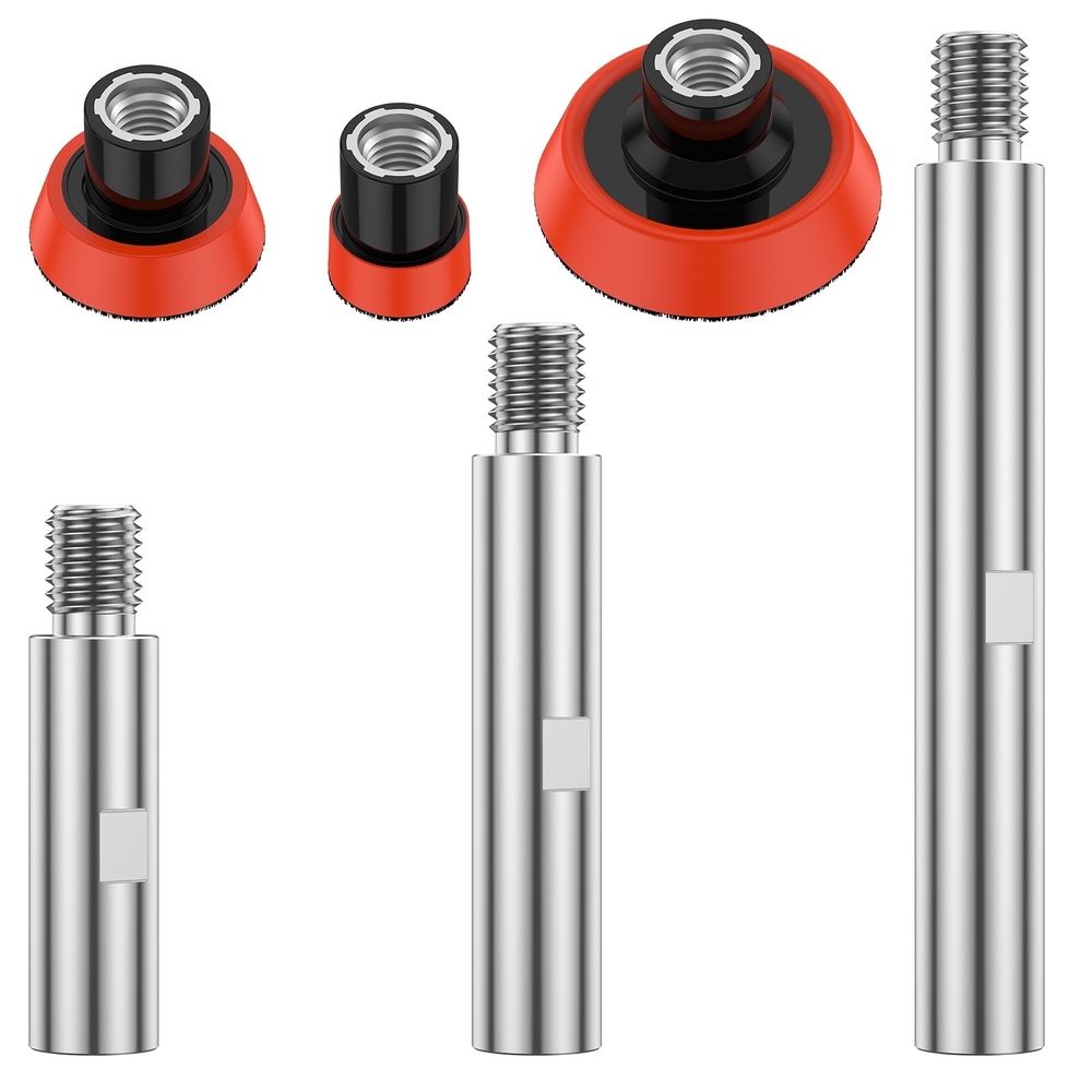 3Pcs Angle Grinder Extension Shaft Featuring 5/8"-11 Thread Design Practical and Durable for Car Polishers and Electric Polishers