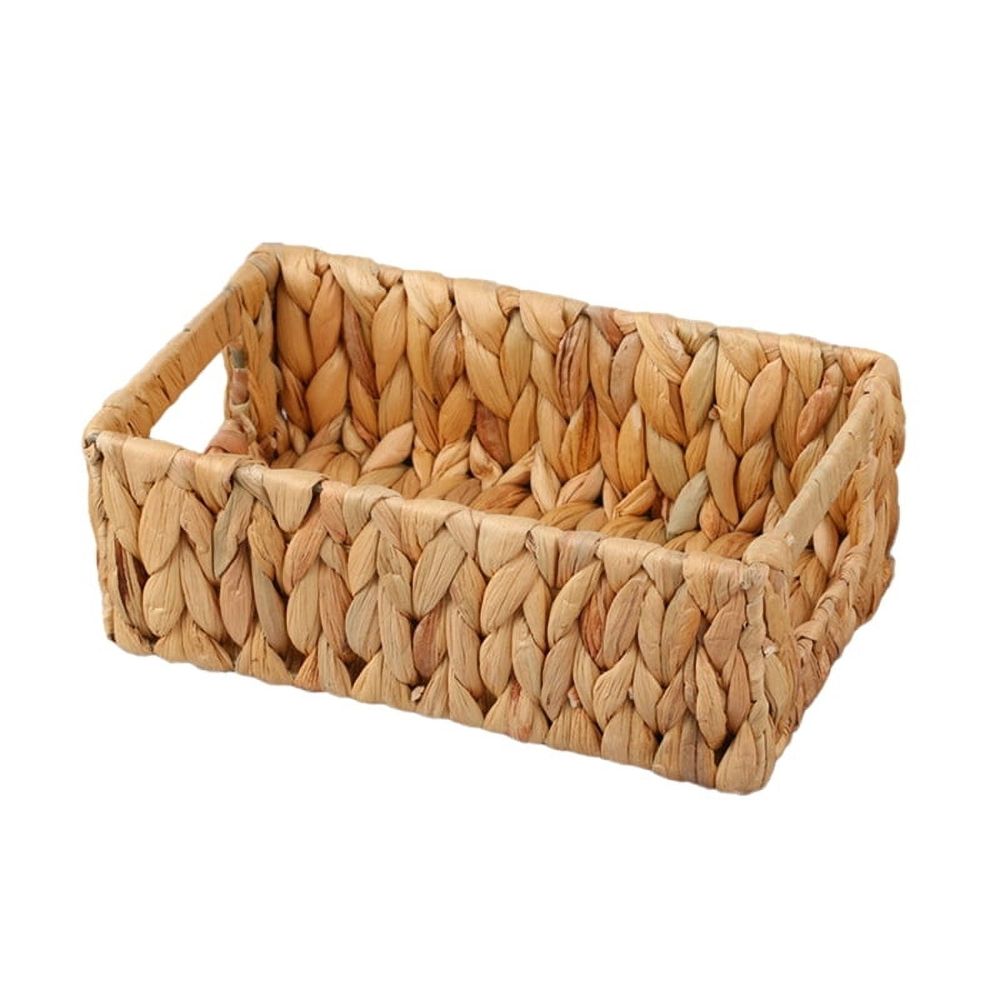 Wicker Storage Basket Water Hyacinth Toilet Baskets,Farmhouse Kitchen Utensil Holder