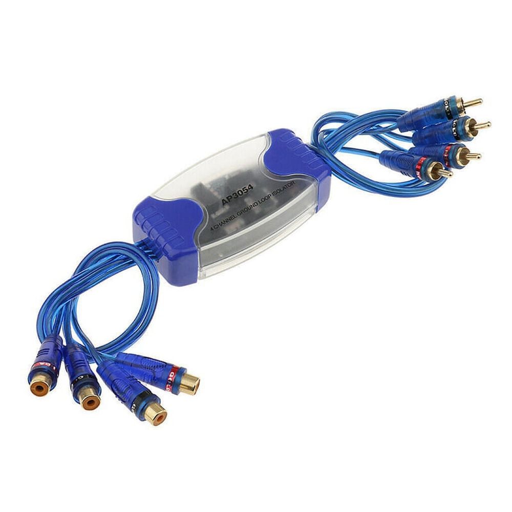 Universal Noise Sound Eliminator 4 Channel Ground Loop Isolator Noise Filters for Car Audio Radio Home Stereo System