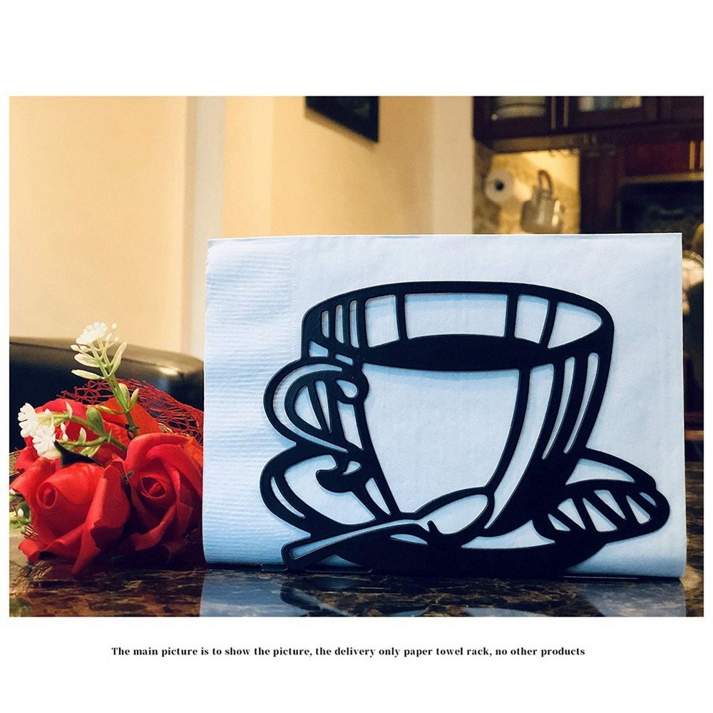 Napkin Holder: Freestanding Tissue Dispenser/Holder, Table Napkin Holder for Home Kitchen Picnic Party (Coffee Cup)