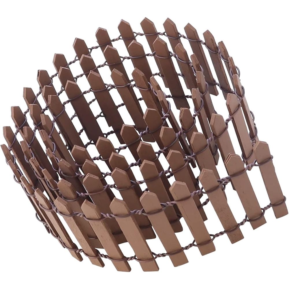 Decorative Miniature Fences Bendable Wood Design for Fairy Garden 1Pcs 35.43 inches x 1.96 inches