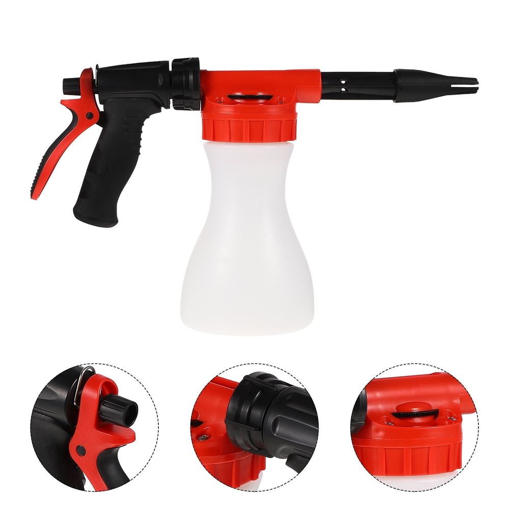 Durable Black ABS Foam Sprayer for Car and Home Multi-Use Storage 1Pc