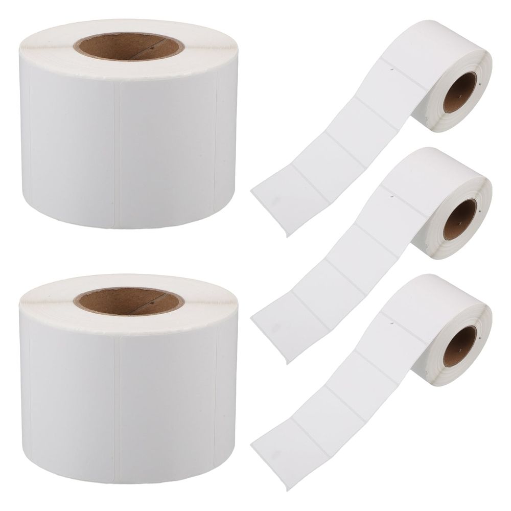 Durable White Thermal Printer Labels, Heat and Water Resistant, Easy to Print