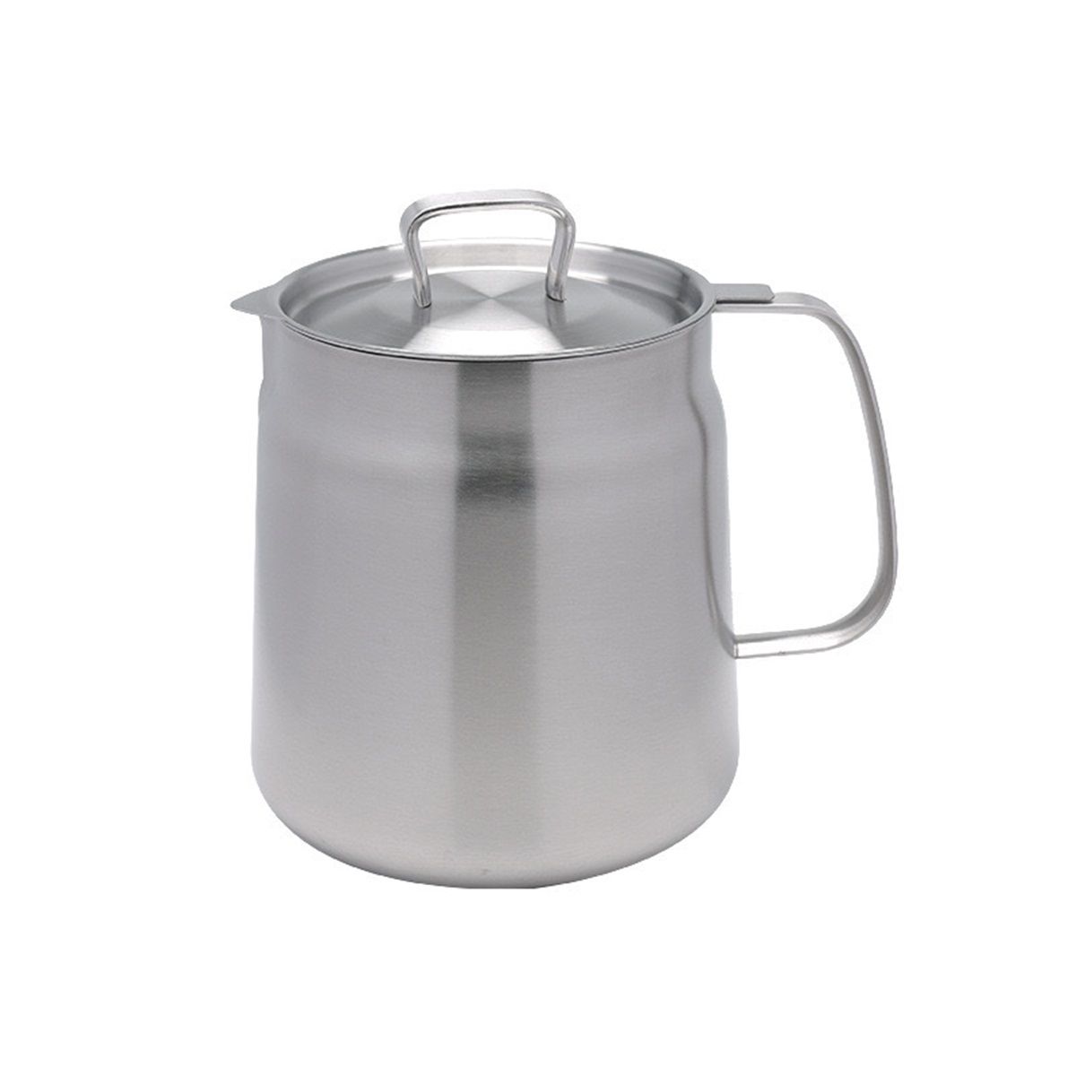 Home Deep Fryer Pot, Japanese Tempura Small Stainless Steel Deep Frying Pot, 304 Stainless Steel with Oil Drip Drainer Rack, Lid, 2L for Kitchen French Fries, Chicken