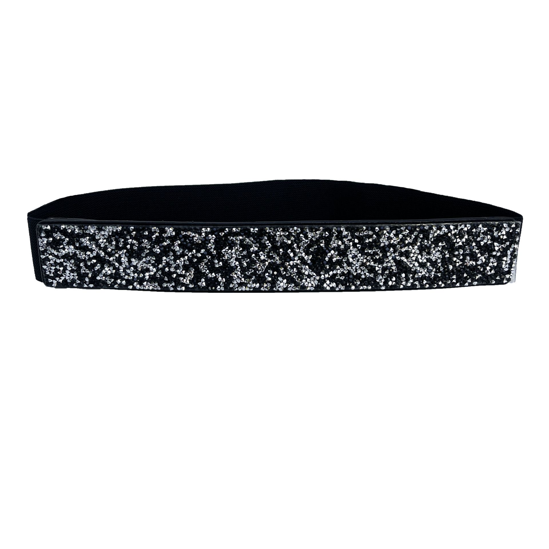 Rhinestone Waistband Elastic Belt Crystal Wedding Sashes Belts Bling Wide Waist Belt Elegant Dress Belts