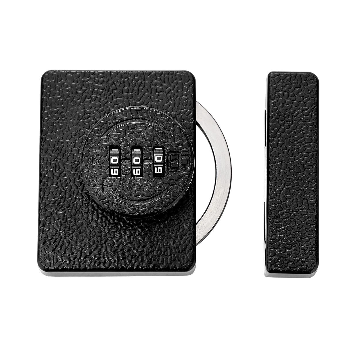 Closet Locks for Double Doors -3-Digit Keyless Cabinet Locks with Combination for Bifold Sliding Closet Door Lock with Code for Cupboard Pantry Barn Shed Door Black 1 Pack