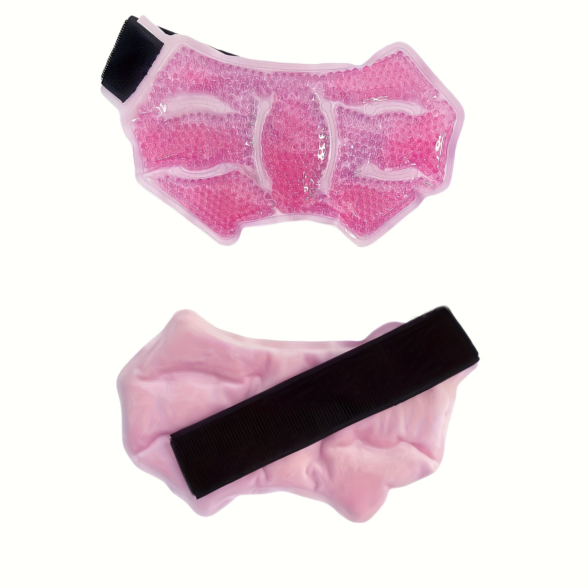 1pc Ankle/Sport Foot Ice Wrap, Hot Cold Ice Gel Pack with Adjustable Brace for Ankle, Knee, Arm, Bow, Leg, Microwaveable, Freezable and Reusable Pink