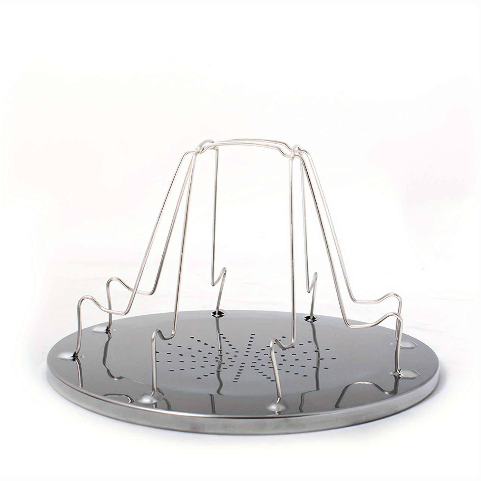 New Round Foldable Portable Stainless Steel Toast Bread Grill; Outdoor Camping Stainless Steel Toast Rack Outdoor Bread Grill