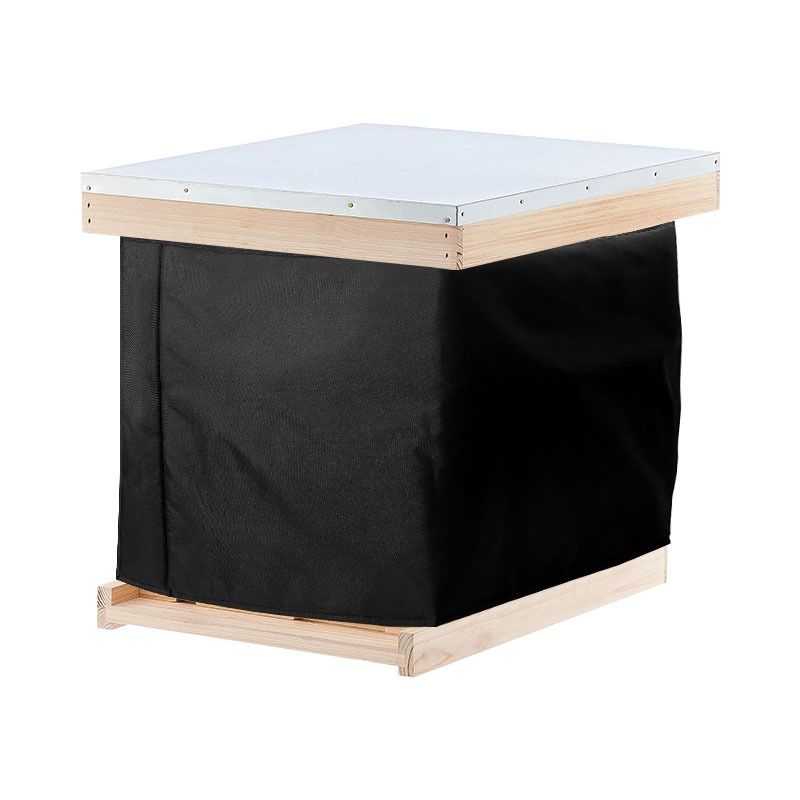 Winter Bee Hive Wrap-Oxford Beehive Winter Protection Cover- Cozy Windproof Warm Bee Hive Insulation Wrap for Most Bee Hive Black