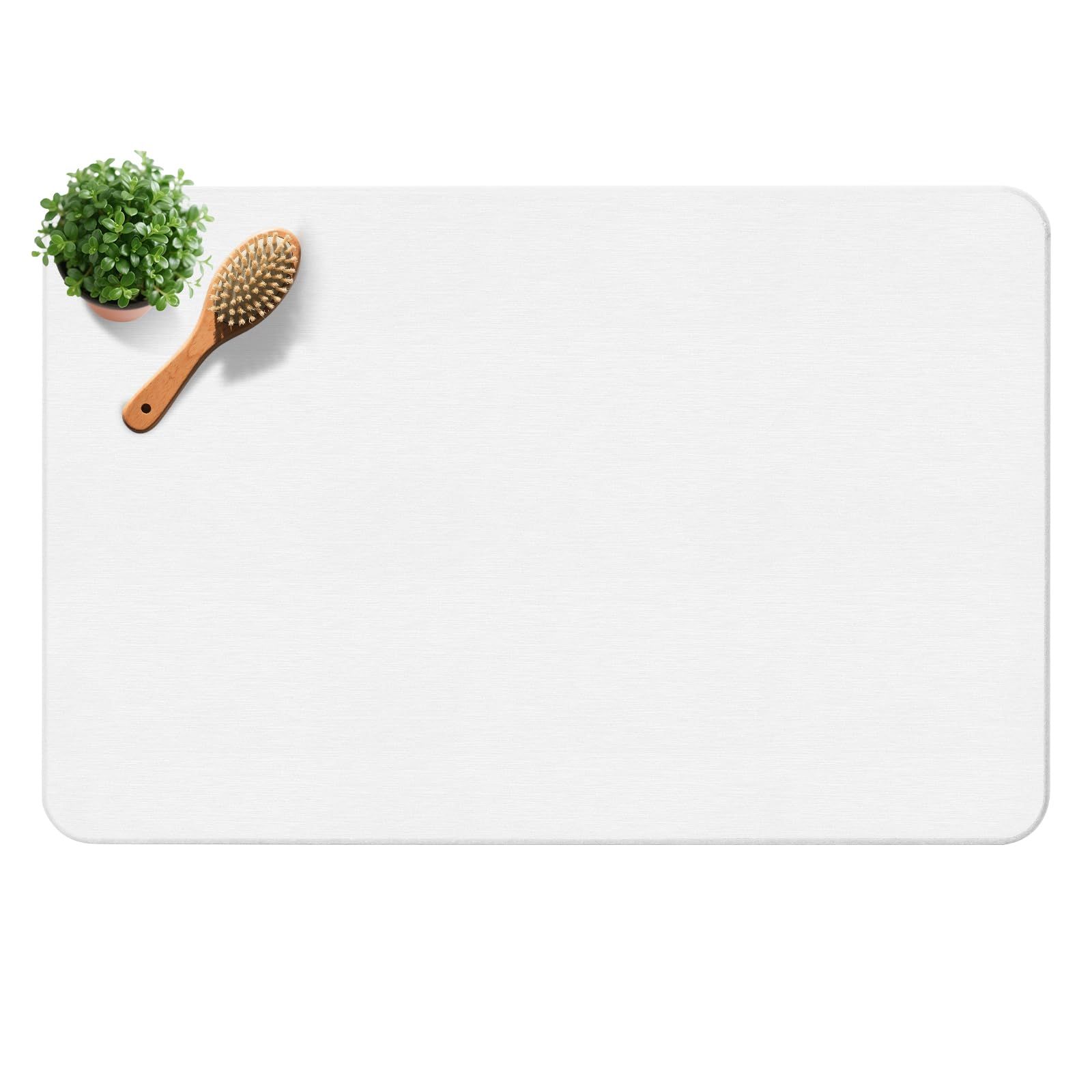 High-quality white pure cotton bathroom mat, ultra-soft, absorbent, quick-drying bathroom rug, non-slip, washable bathroom mat(40cm*30cm)
