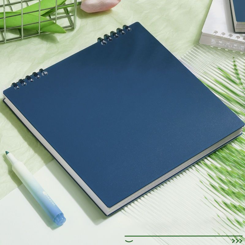 Grid Notebook Vintage Blue 60 Sheets/120 Pages