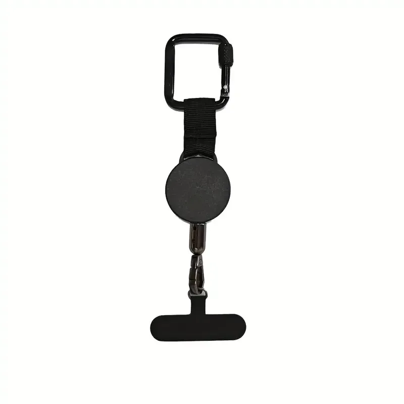 ABS alloy retractable anti-theft tether, 60-70cm steel cable, hang phone & keys, must-have anti-loss gear!