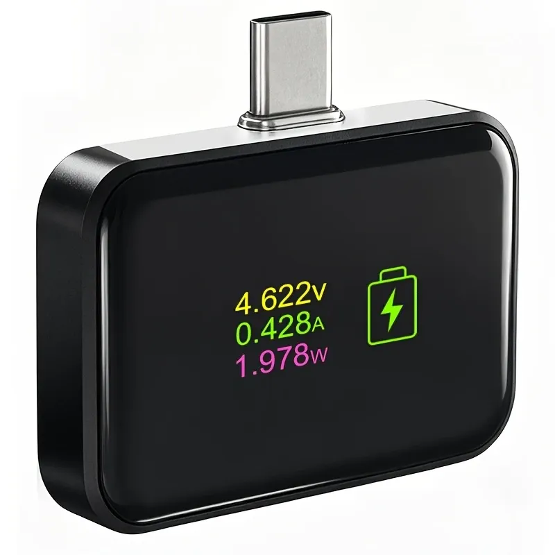 🔌 Type-C Smart Digital Display Auto-Off Adapter | 140W Fast Charging with Automatic Power-Off, Protects Battery & Extends Lifespan/black