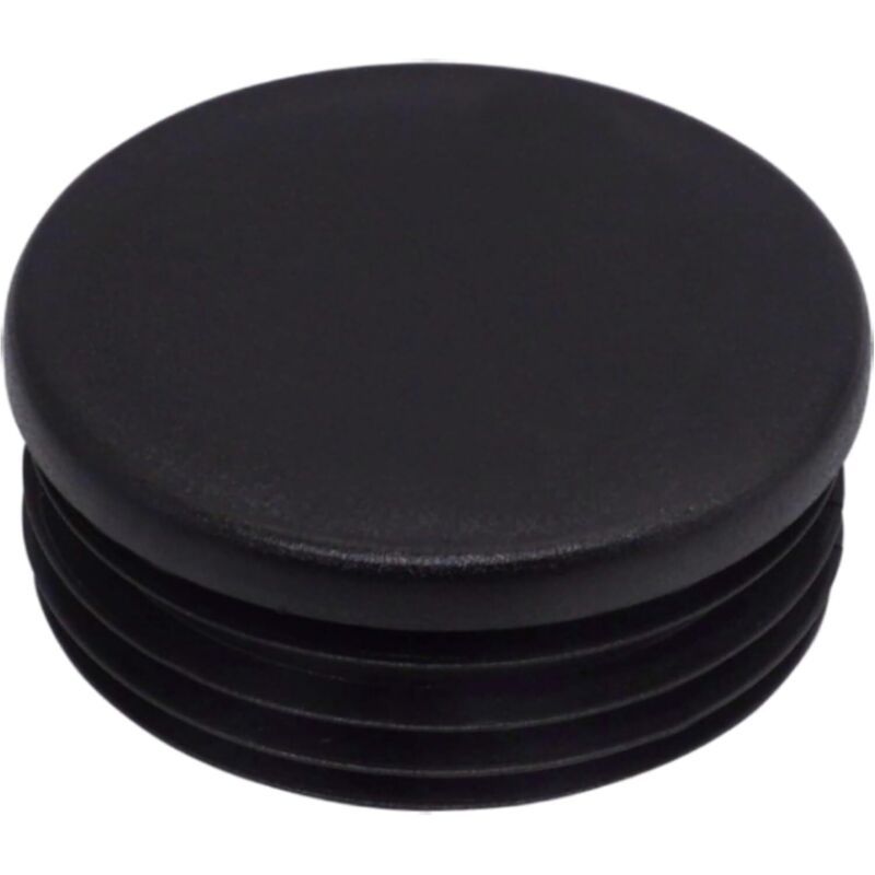 20 Pcs Inserts of Tubes Ronds of Black, RAL 9005, Bouchons of Hose Bouchons of Poteau of Cloture in Plastic, 60 mm
