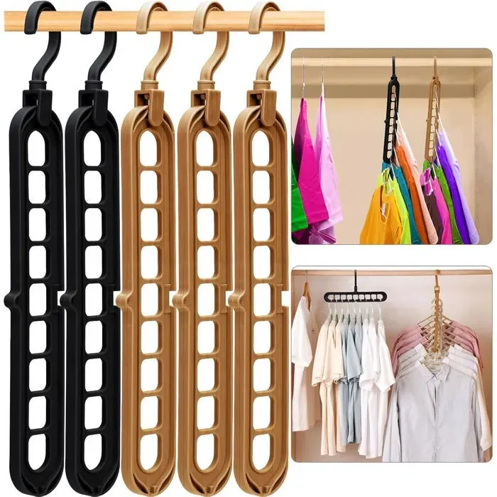 9 Hole Rotating Space Saving Hanger