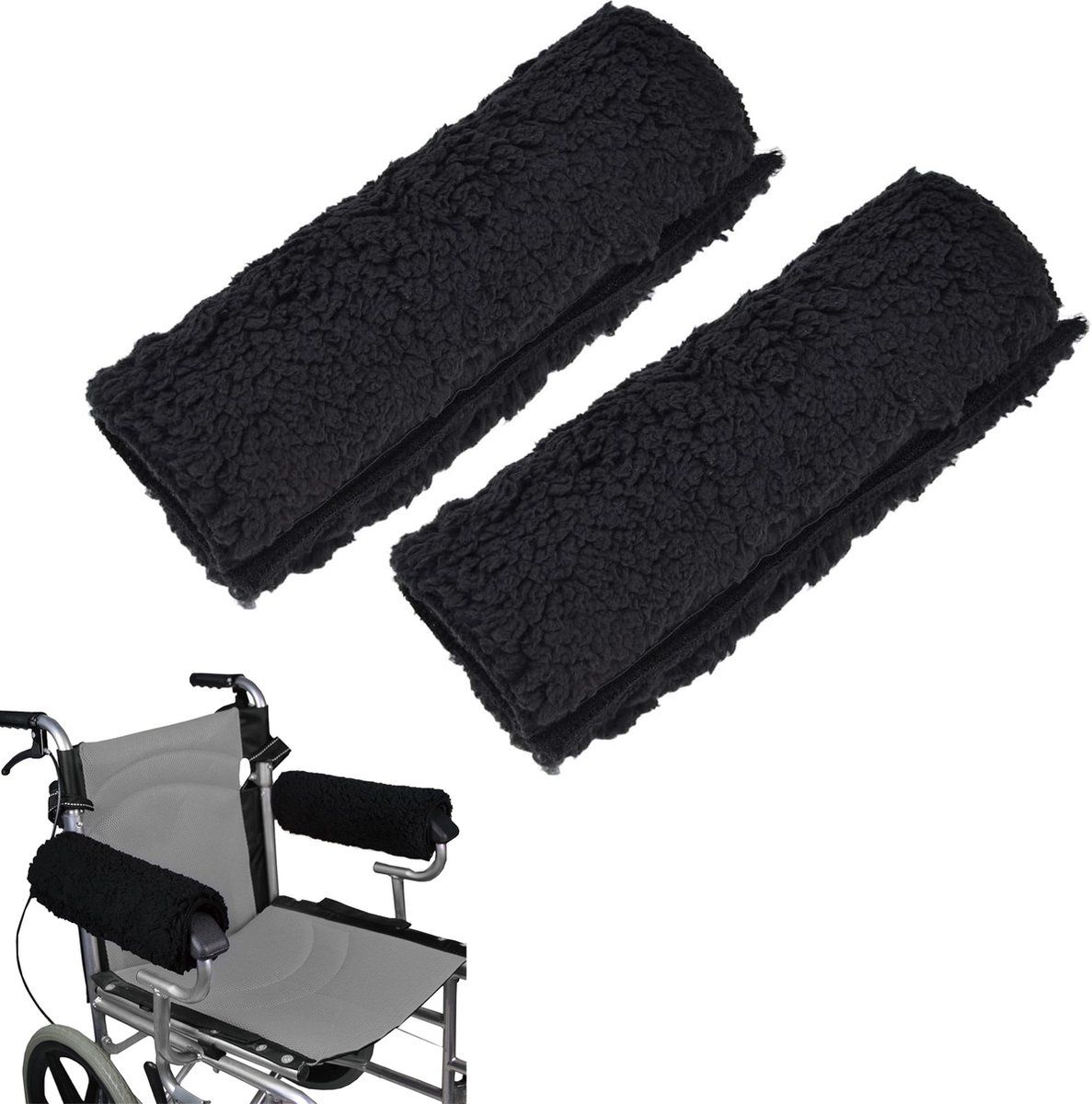 2 Pack Memory Foam Wheelchair Armrest Cushions