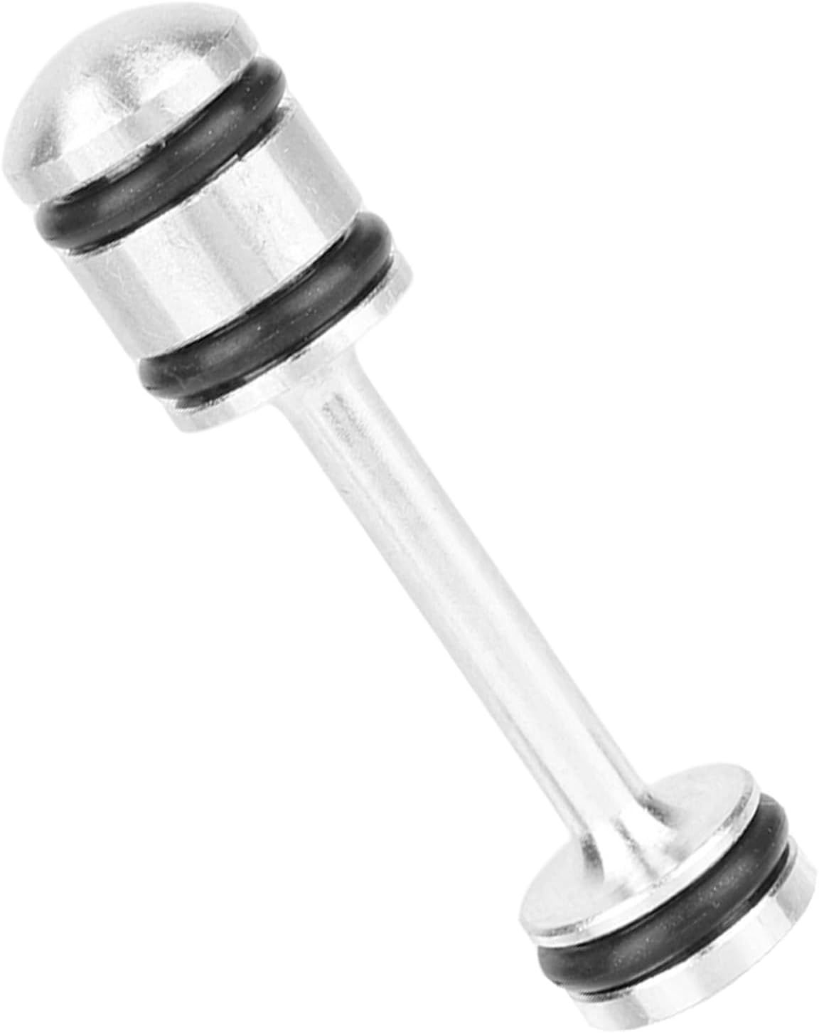 Aluminum Oil Diverter Barbell, Compatible with Gen III & IV Engines LS1 LS3 LS2 LS6 L92 L99 L33 LQ4 LQ9 4.8L 5.3L 5.7L 6.0L 6.2L LS Performance Parts Oil Billet Diverter Barbell (Black, Silver)