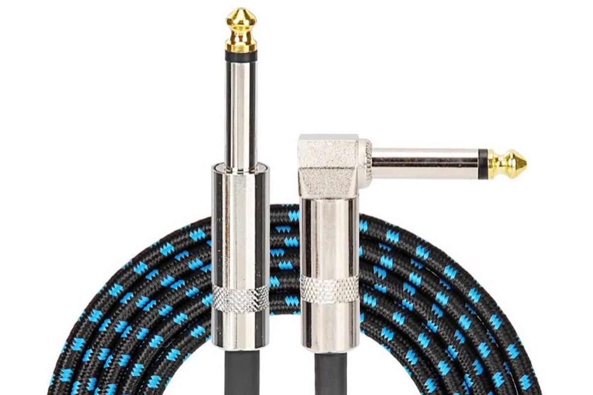 3m Electric Guitar Cord Cable 6.35mm Jacks For Amp Pedals Instrument