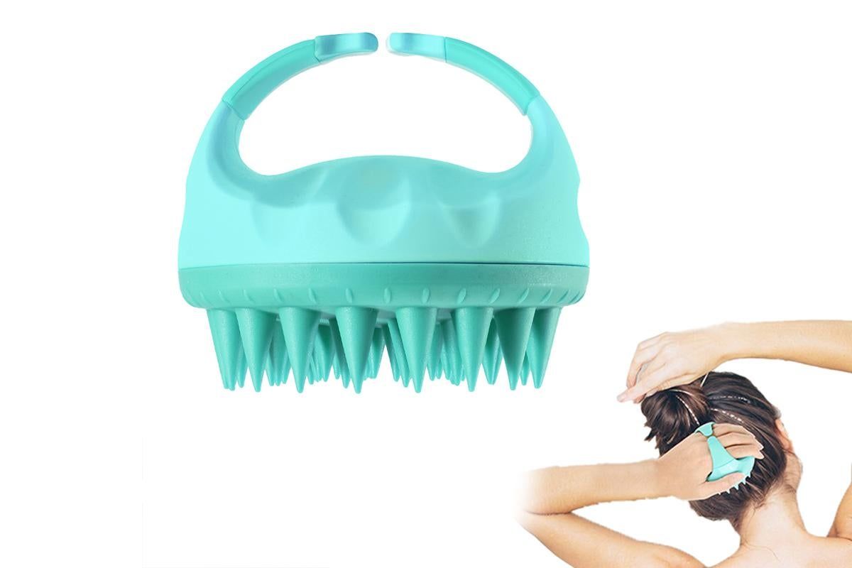 Hair Scalp Massager Shampoo Brush -Green