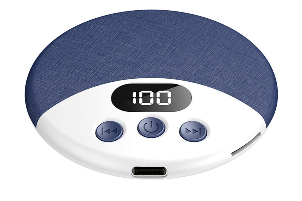 Under Pillow Bluetooth Sleep Speaker Wireless Bone Conduction Speaker-Blue