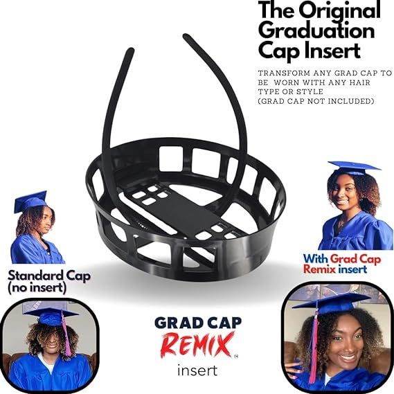 Graduation Cap Fixer - Black