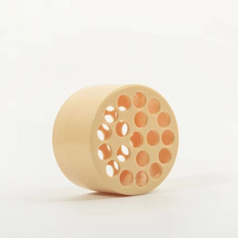 Round Flower Arrangement Holder, Multi Hole Floral Pin Frog, Reusable Floral Stem Fixer for Bouquet & Flower Vase Decor-yellow