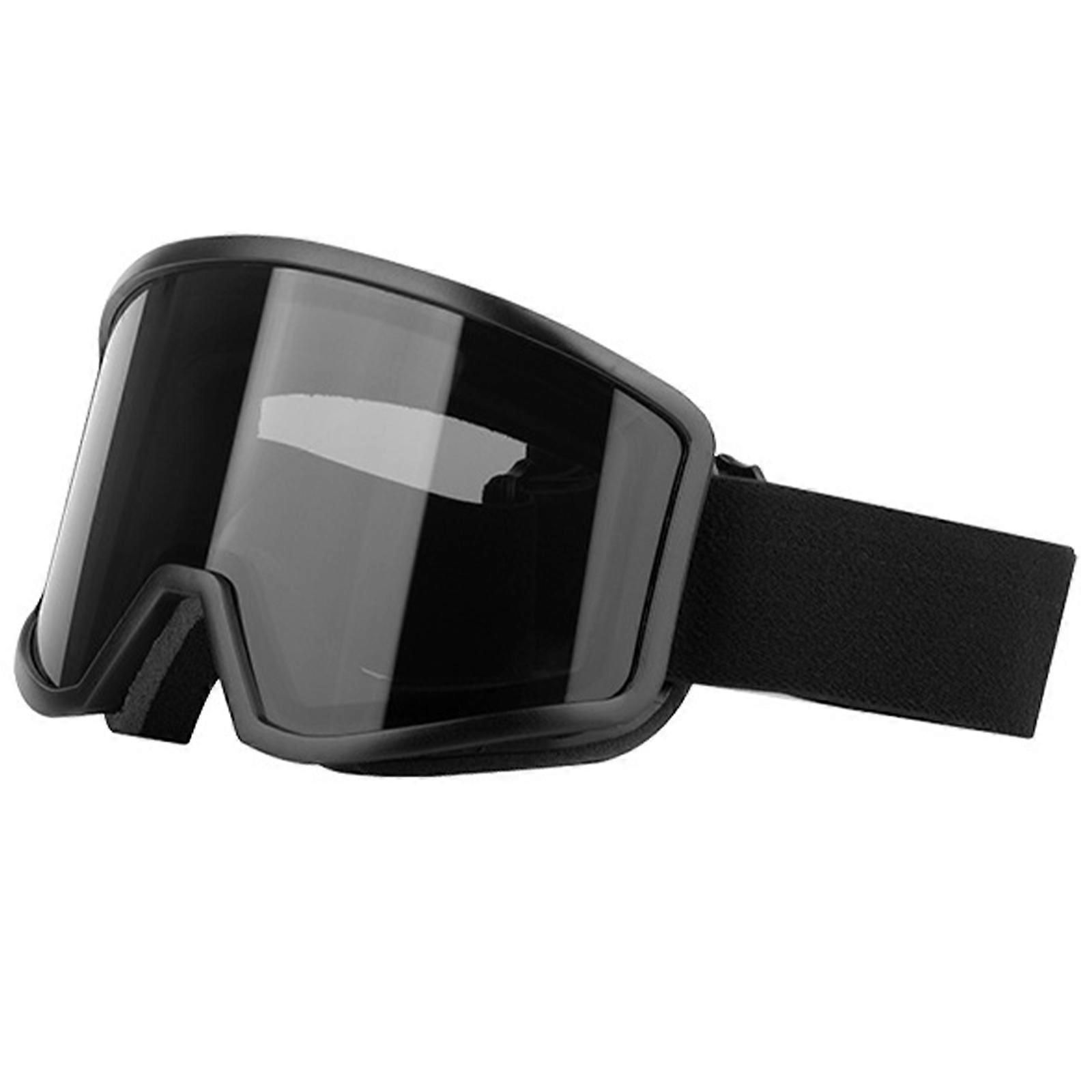 Unisex Snow Goggles, Windproof Outdoor Ski Goggles for Cycling, Motorcycle and Snowboarding, Dark Grey
