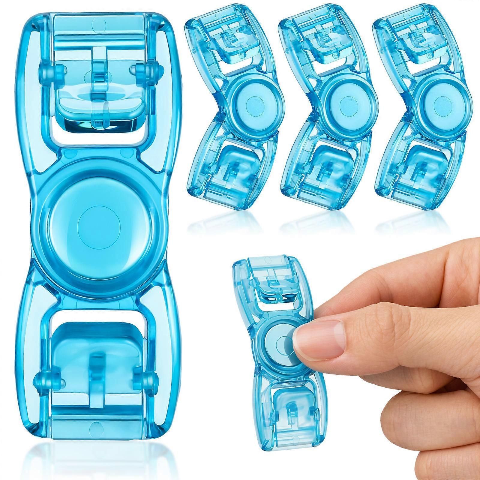 4 Pack Universal Swim Goggle Buckles, Head Strap Button Connectors, Sky-Blue