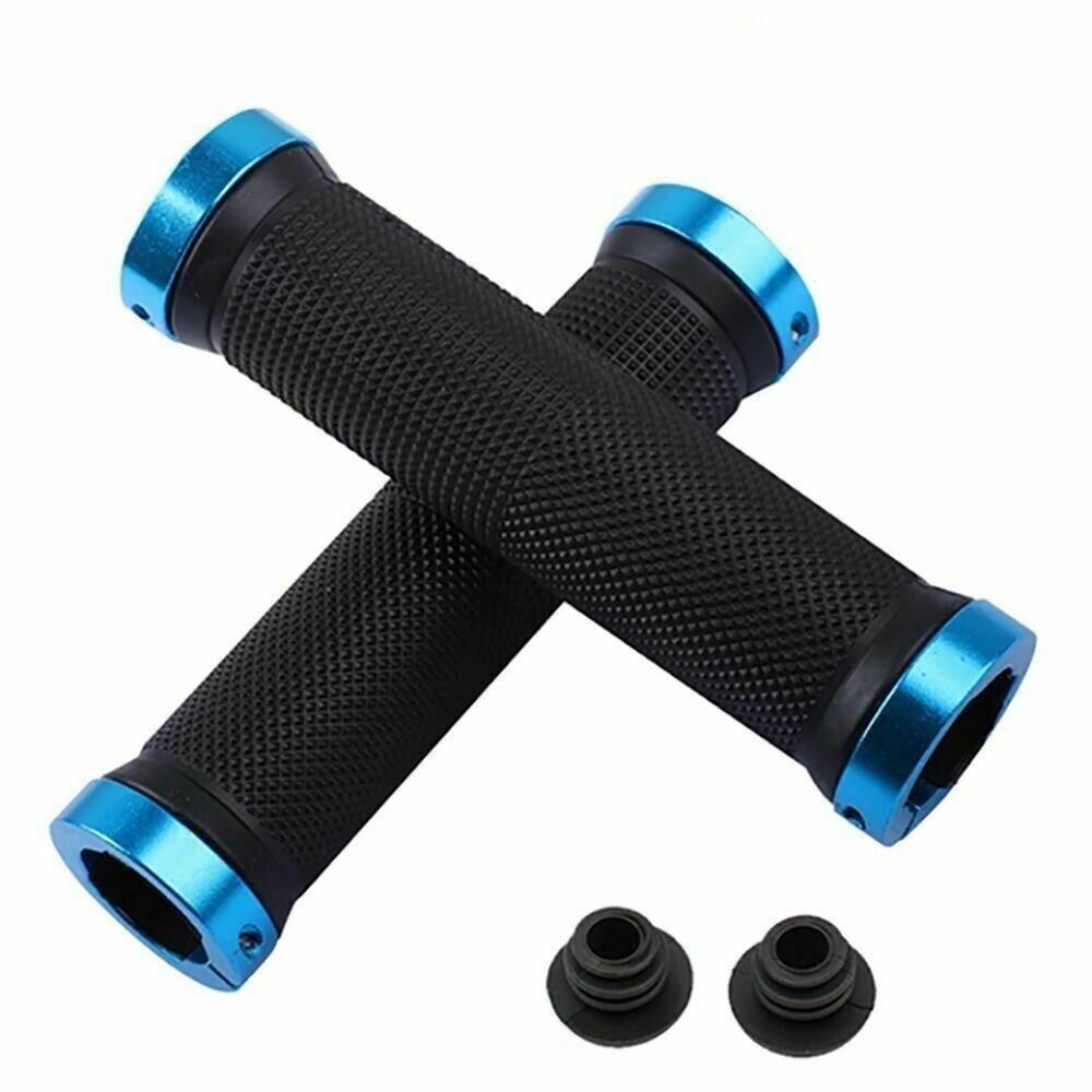 Non-slip Bike Bicycle Handlebar Grips Cycling 130mm - Blue