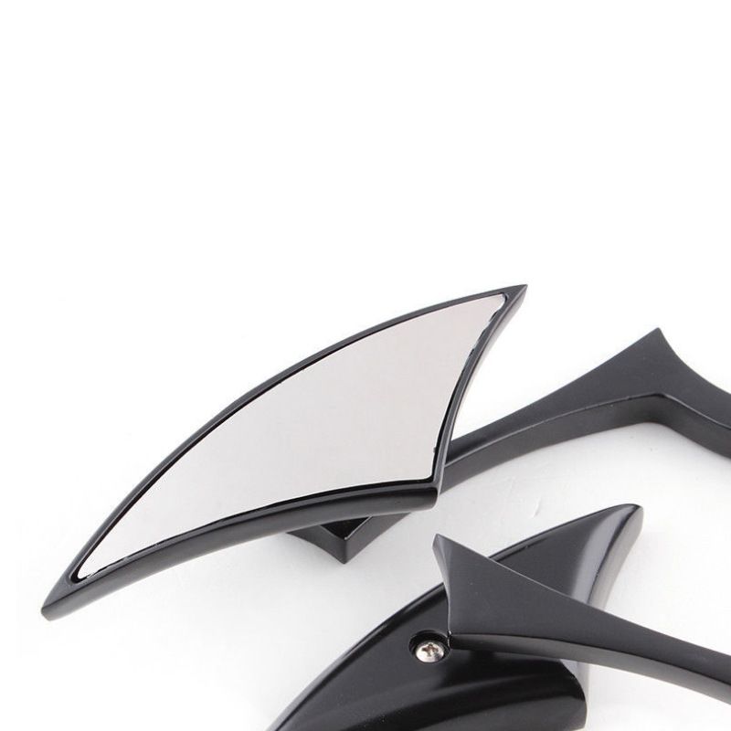 8mm/10mm Black Motorcycle Universal Blade Rear View Side Mirrors Compatible for Street Bike Chopper Softail Dirt Bike
