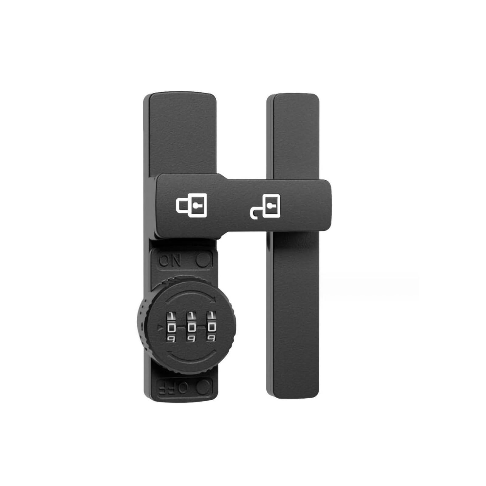 180 Degree Barn Door Lock Latch Fluorescent Secure Your Home Easily Install Keyless Entry Zinc Alloy Matte Black Ideal for Cabinet