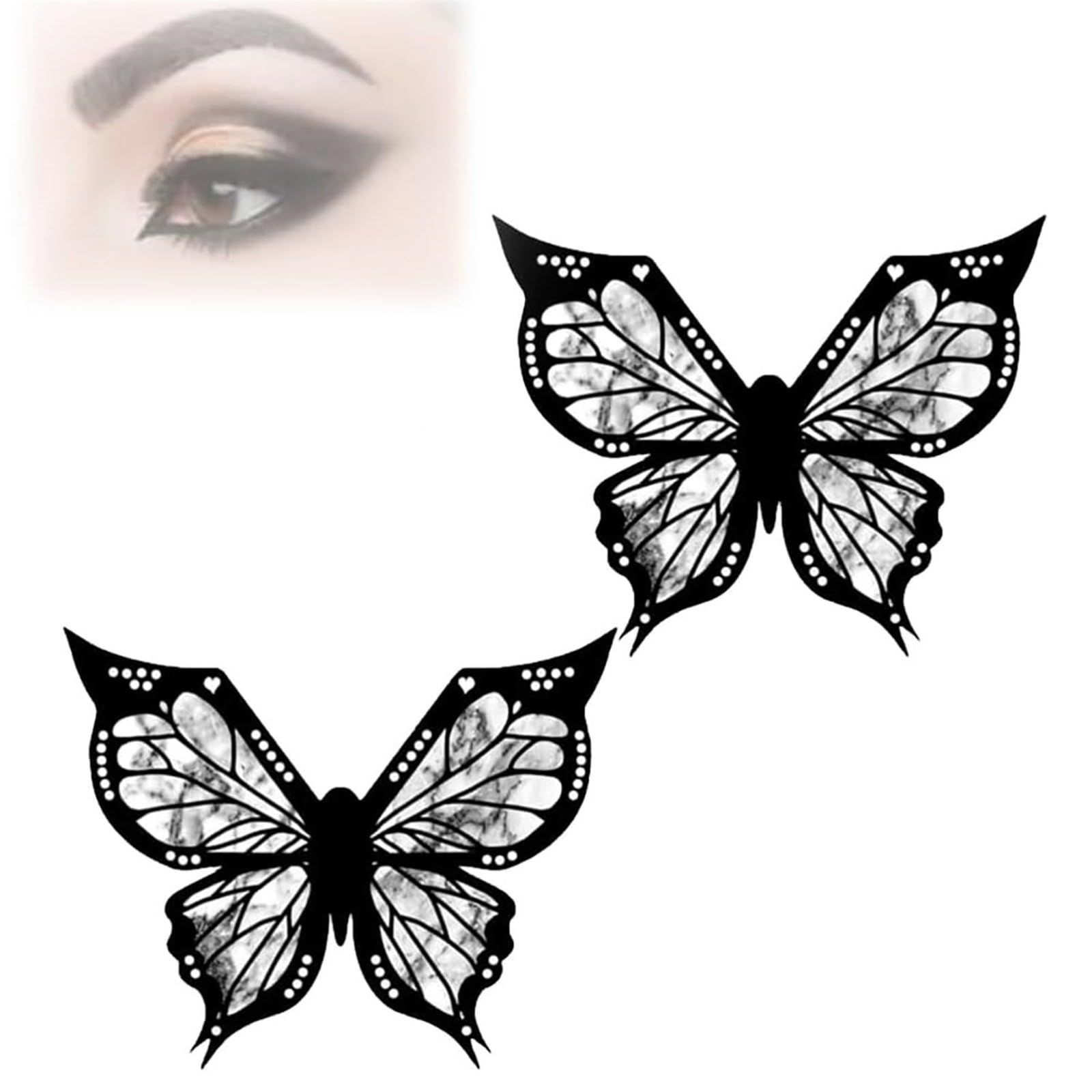 Butterfly Eyeliner Stencil, Reusable Flexible Eyeliner Applicators Shaper Tool, Eye Makeup Stencil, Winged Eyeliner Stamp, One Swipe Eyeliner Butterfly Makeup Tool