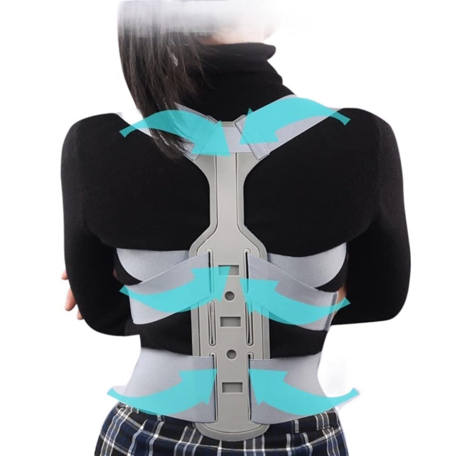 Back corrector, invisible chest posture corrector, scoliosis back brace, spinal belt, shoulder medical support