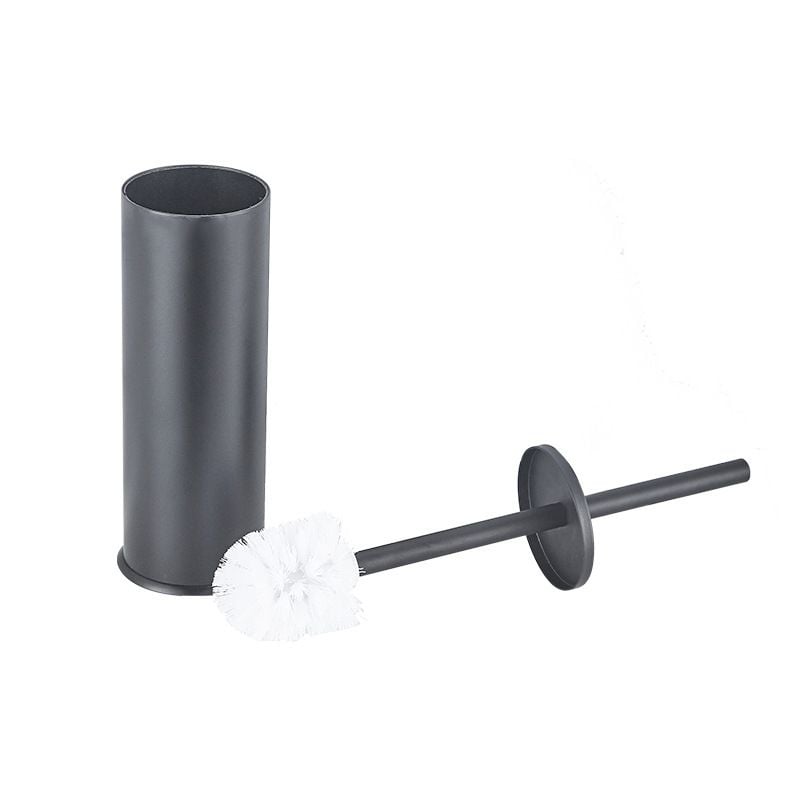 Toilet brush and bracket stainless steel handle toilet brush set bathroom toilet fully enclosed toilet brush