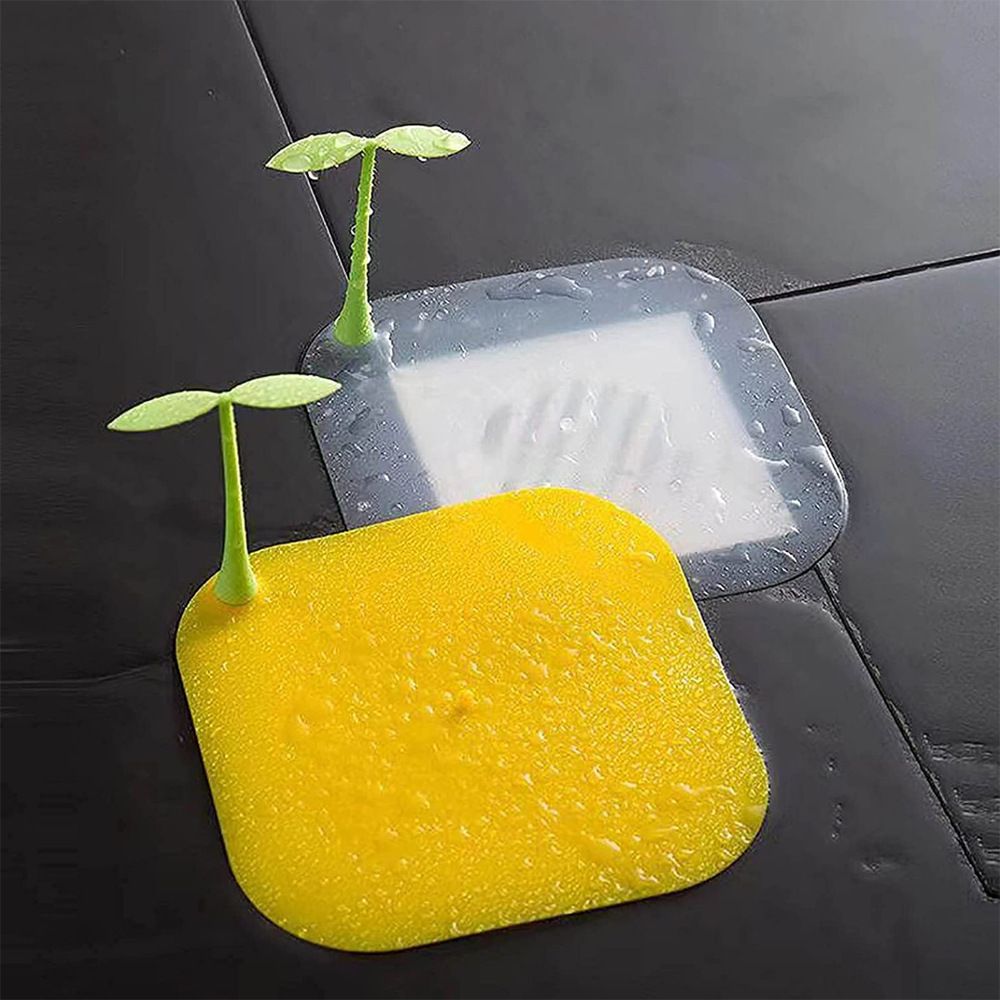2 Pieces Sewer Anti-Odor Mat Deodorizing Drain Plugs for Kitchen, Cute , Silicone Bathtub Plug Floor Drain Cover for Bathroom