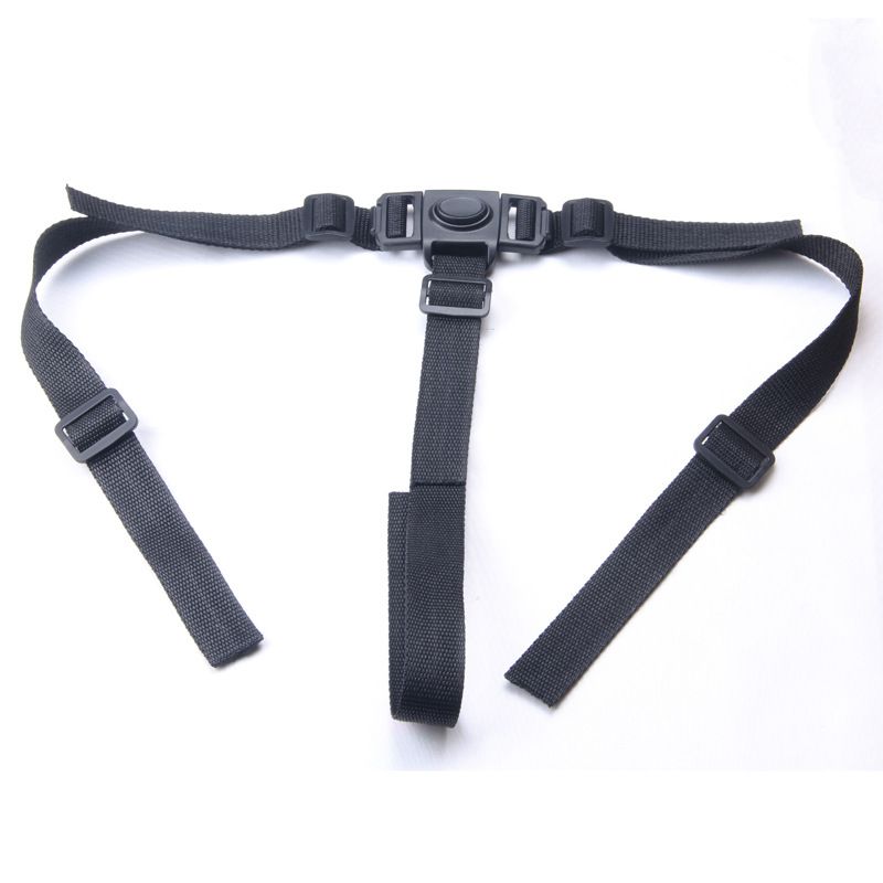High Chair Straps, 3 Point Harness Straps Belt for Child Kid Chair Strap for IKEA High Chair Seat Belt Clips(Black)