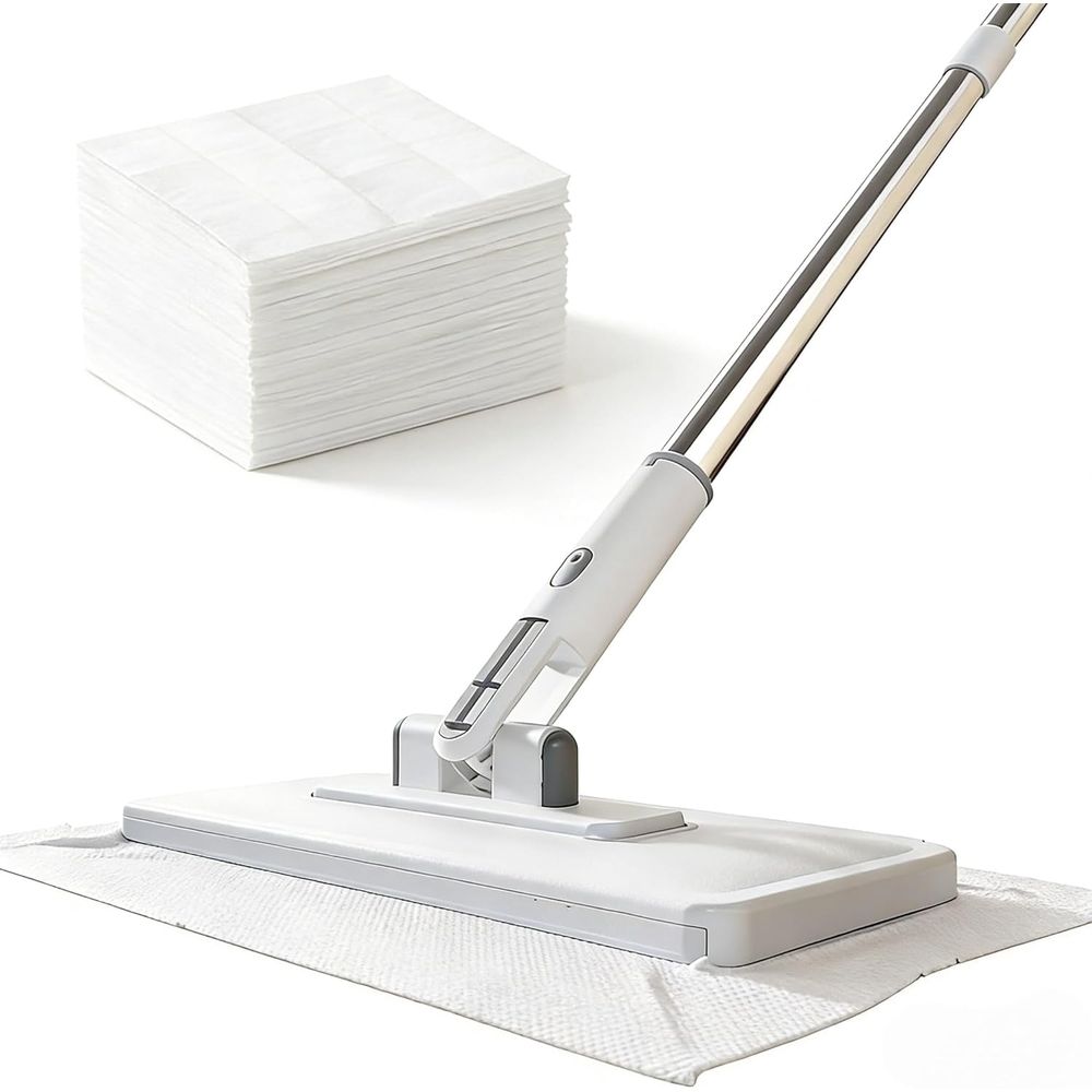 New Retractable Model Convenient Cloth Changing Lazy Zero Touch Mini Mop for Small Spaces ，Comes with A Reusable Cloth