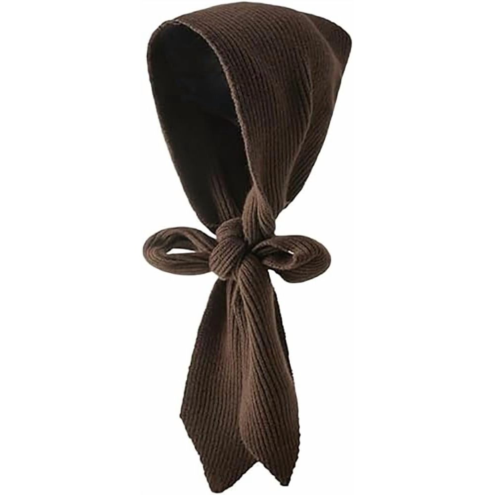 2-in-1 Unisex Hooded Scarf, Knitted Hooded Long Scarf & Winter Warm Hat Scarf, Lightweight Warm Shawl for Cold Weather Outdoor and Winter Use